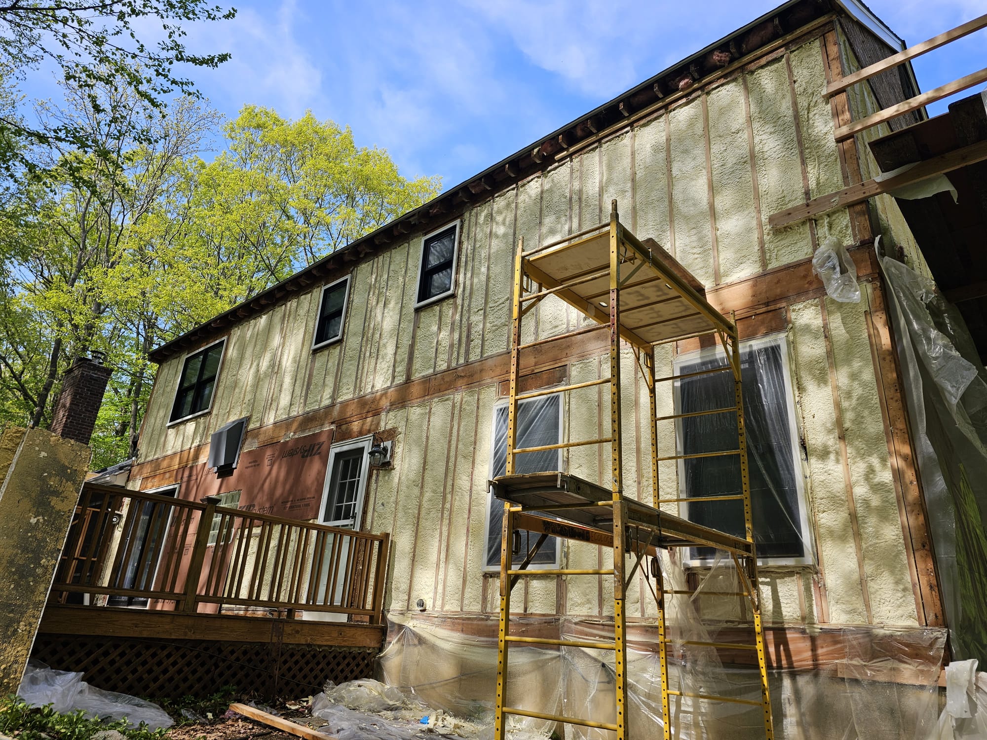 Spray foam insulation project — Ridgefield, CT