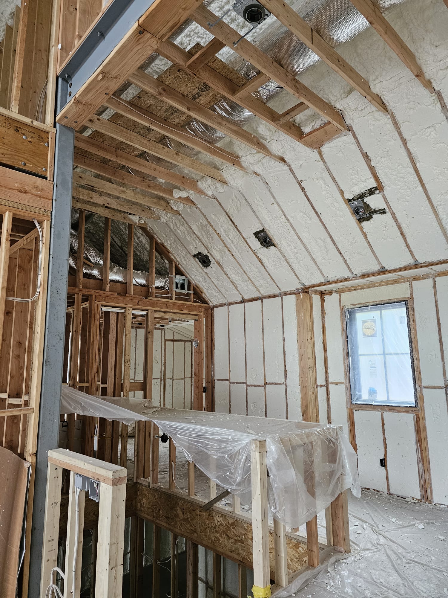 Spray foam insulation project — Darien, CT