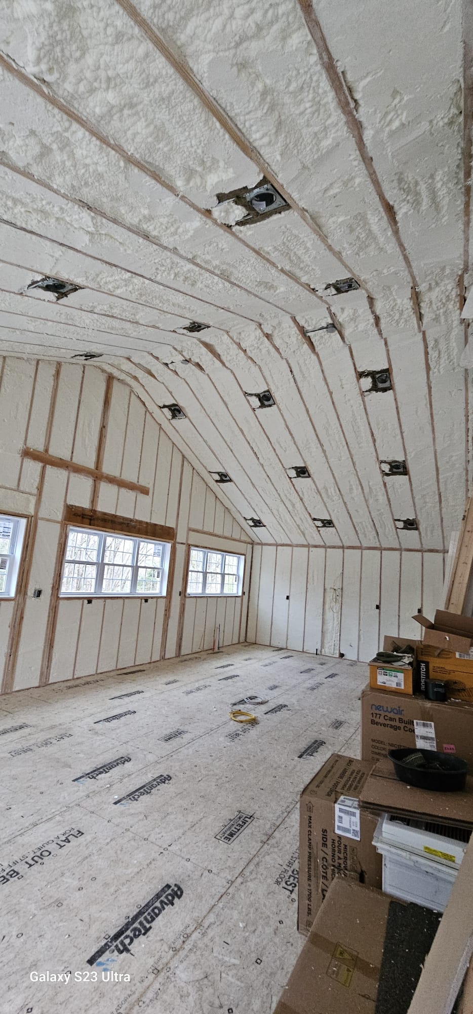 Spray foam insulation project — Greenwich, CT