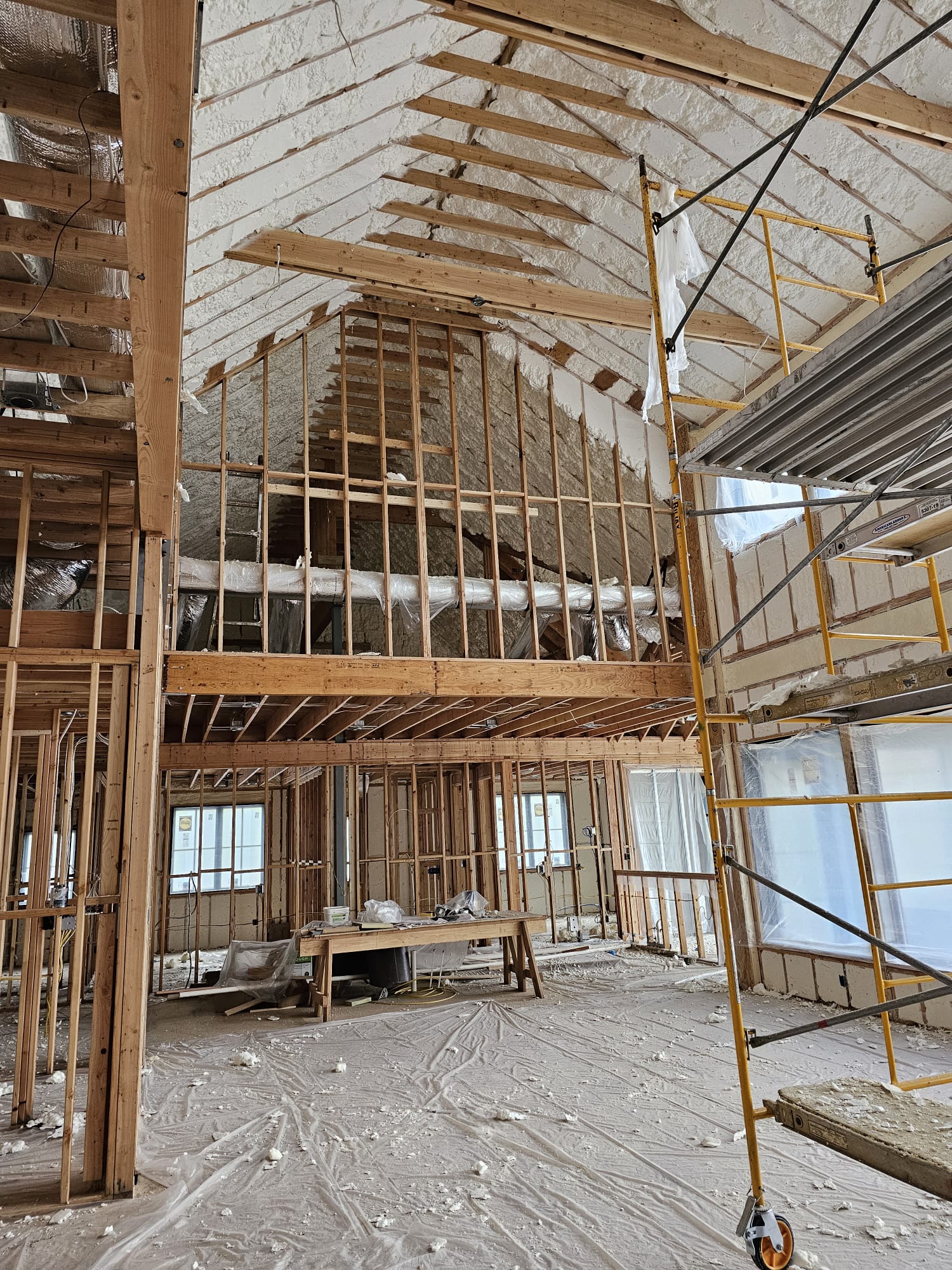 Spray foam insulation project — Darien, CT