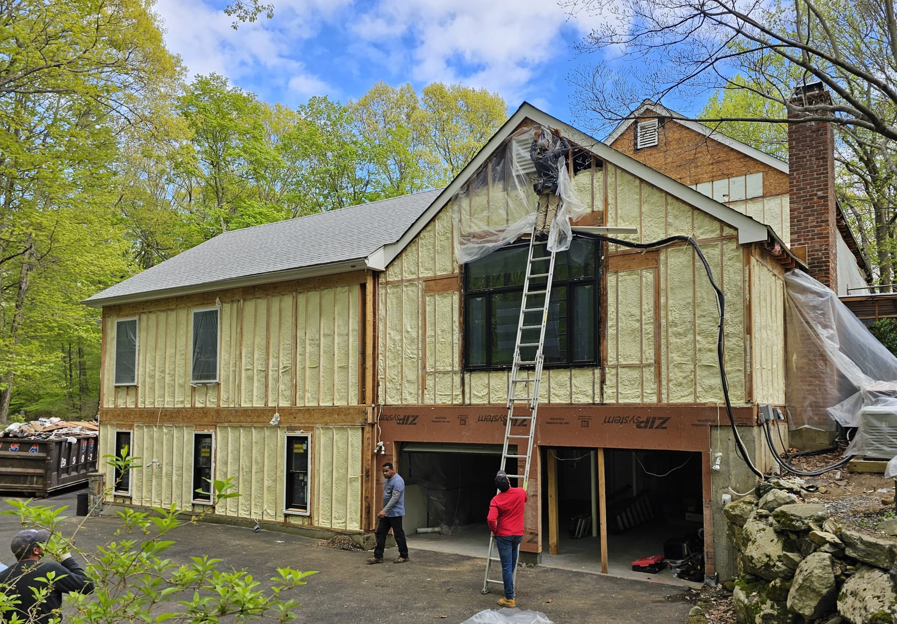 Spray foam insulation project — Ridgefield, CT